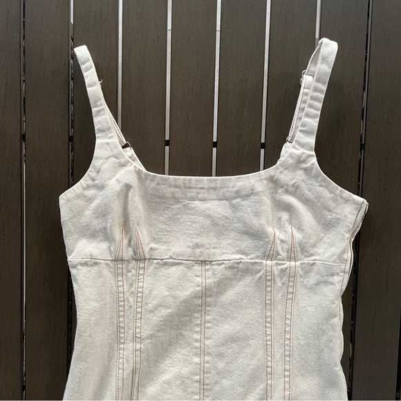 BDG URBAN OUTFITTERS SADIE SEAMED DENIM MINI DRESS!! - Picture 6 of 16